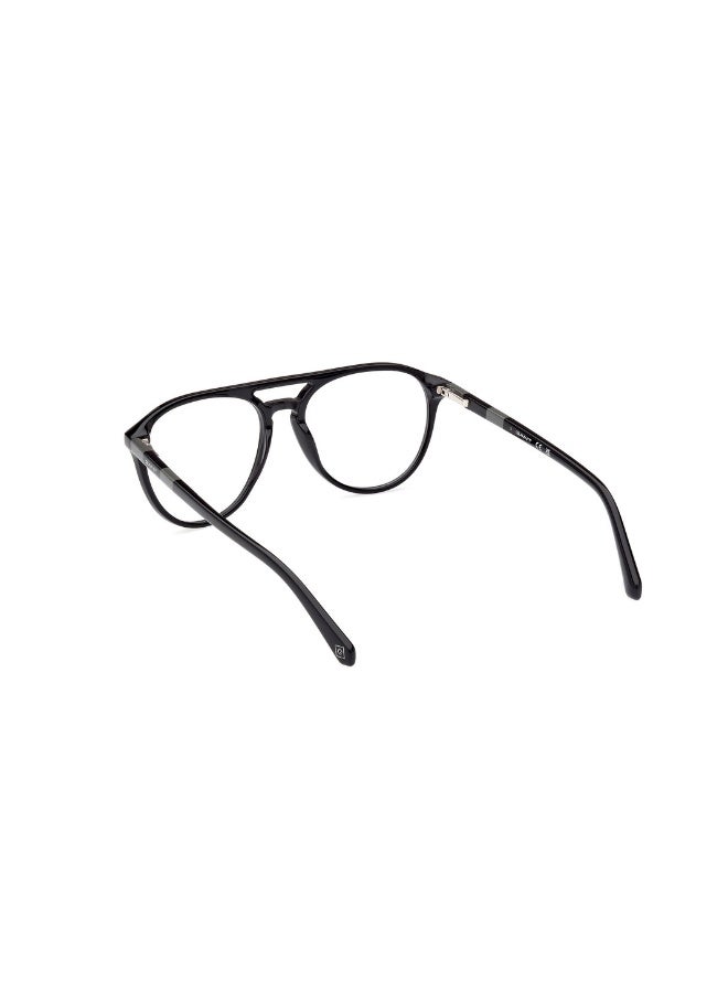 GANT Ga3285 Pilot Acetate Frames For Men Size 53, Shiny Black - Image 3