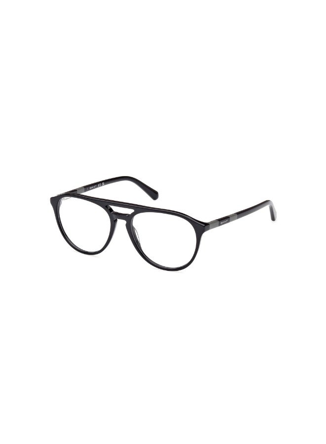GANT Ga3285 Pilot Acetate Frames For Men Size 53, Shiny Black - Image 1
