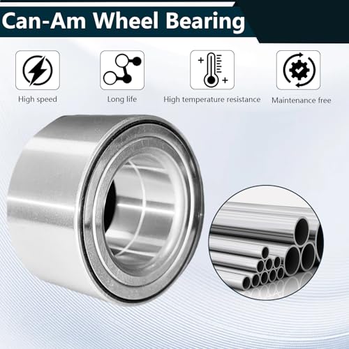 BIGLKNM Front/Rear Wheel Bearing Kit Compatible with Can-Am Maverick X3 Max Turbo R 2019-2023 OEM# 293350151 293350109 293350129-2 Pack - Image 2