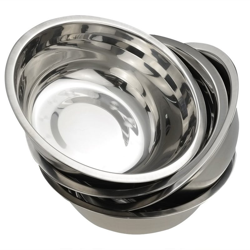 Nicesh Mixing Bowl Set  Stainless Steel Bowls Set  Set Of 4 - Image 1