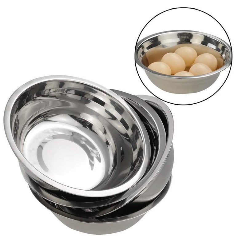 Nicesh Mixing Bowl Set  Stainless Steel Bowls Set  Set Of 4 - Image 5