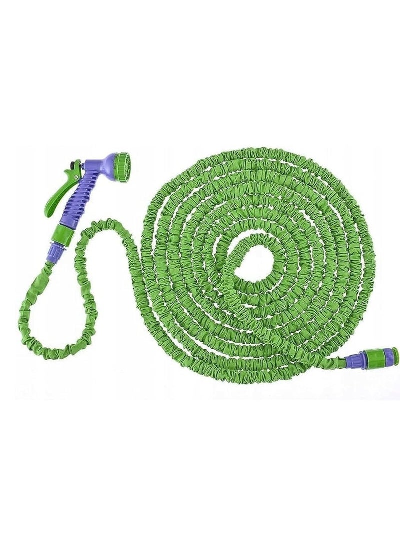 PALISAD Reinforced Expandable Hose Watering Set, 7 Gun Modes, Connector (15m) - Image 1