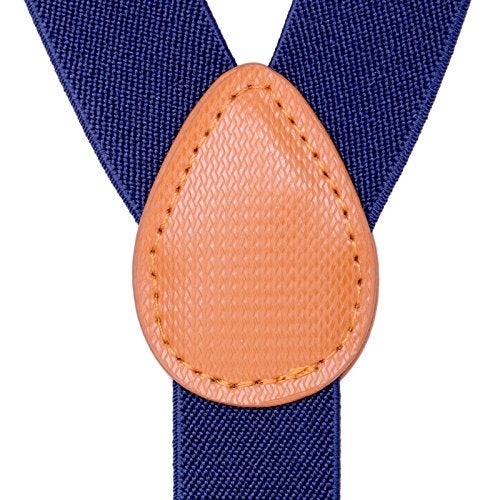 AWAYTR Kids Boys Adults Suspenders - 4 Sizes Sturdy Metal Clips Elastic Adjustable Suspender (24 inches (3 Years-6 Years),Light gray) - Image 4