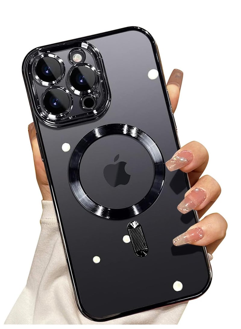 BORTONY iPhone 12 Pro Max Case Cover Magnetic Support Wireless Charging Full-Body Protective Cover with Camera Lens Protection Cover For iPhone 12 Pro Max - Image 1