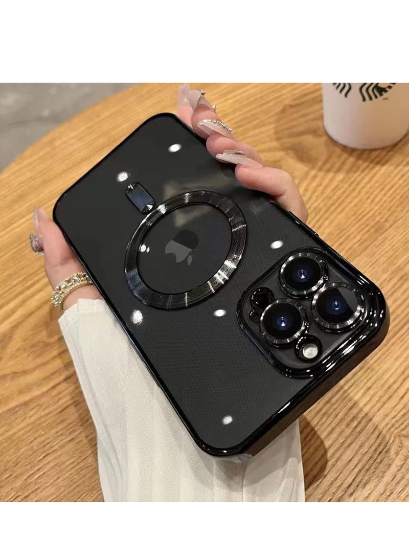 BORTONY iPhone 12 Pro Max Case Cover Magnetic Support Wireless Charging Full-Body Protective Cover with Camera Lens Protection Cover For iPhone 12 Pro Max - Image 3