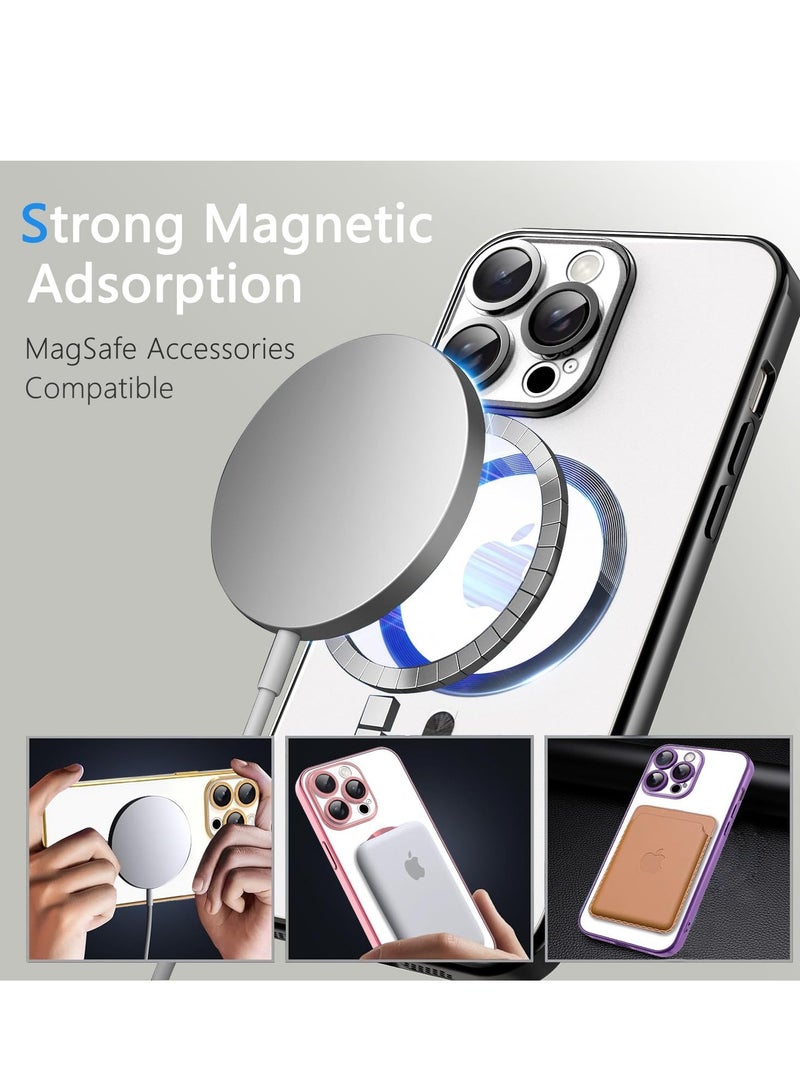 BORTONY iPhone 12 Pro Max Case Cover Magnetic Support Wireless Charging Full-Body Protective Cover with Camera Lens Protection Cover For iPhone 12 Pro Max - Image 4