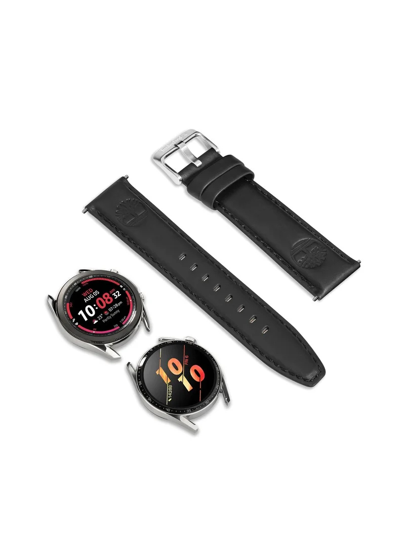 Timberland Timberland Lacandon Black Leather Universal Watch Strap 22Mm