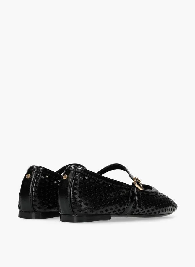 MEXX BLACK Women Tamarine Lemon Laser Cut Mary Jane Shoes for Women | Best Price UAE