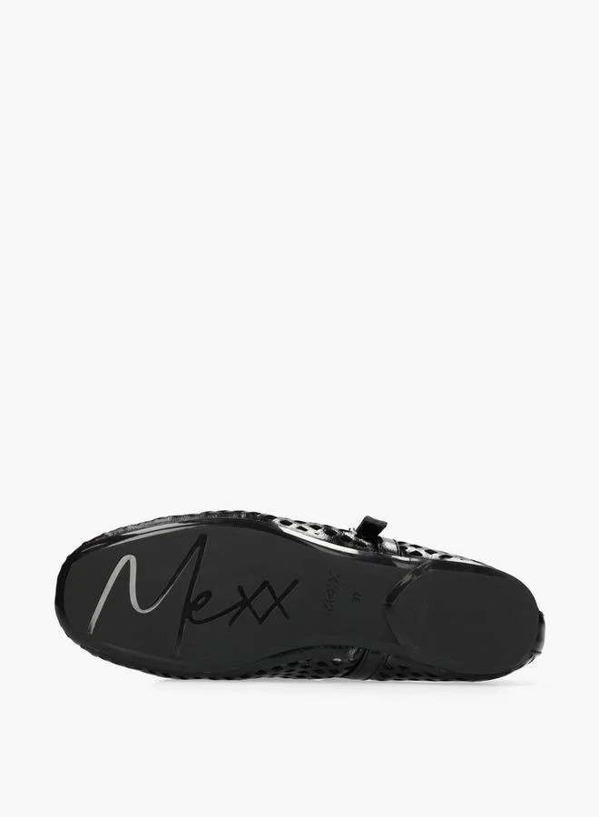 MEXX BLACK Women Tamarine Lemon Laser Cut Mary Jane Shoes for Women | Best Price UAE