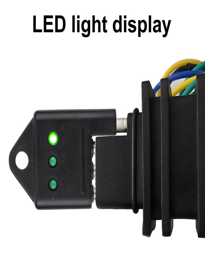 BTFO 4 Pin Trailer Plug Tester, 4-Way Flat Trailer Wiring Tester with LED Indicators for Wire Connector Brake Turn Signal & Tail Lights Quick Troubleshooting Essential Car Accessories Repair Kit - Image 4