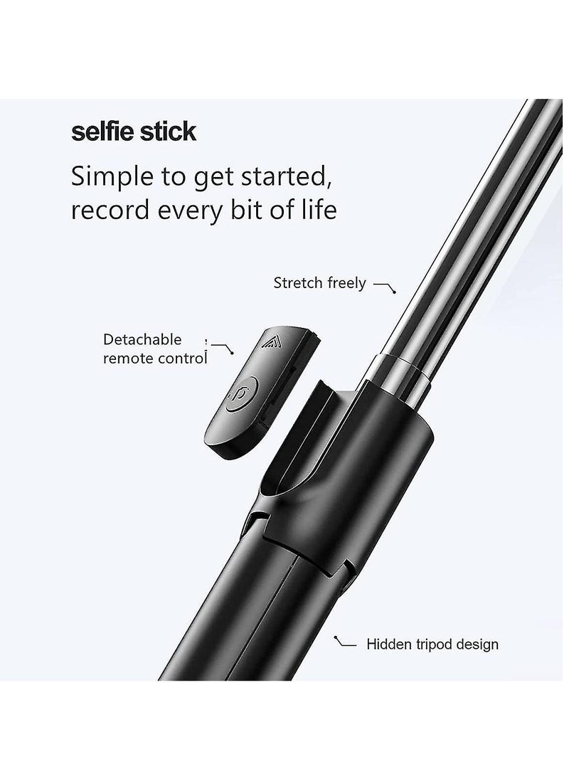 S03 Selfie Stick Tripod, Extendable Bt Selfie Stick With 0.1s Snapshot, Detachable Wireless Remote Control 245 Rotation Head + 360 Rotation Holder For - Image 3