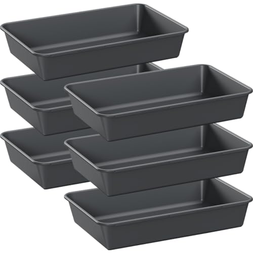 Kutesna 6 PCS Large Plastic Drawer Organizer 96 Desk Drawer Organizer and Storage Trays Versatile Plastic Storage Bins for Makeup Vanity Jewelries Kitchen Utensils Bathroom and Office - Image 1