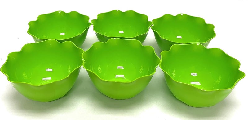 Mintra Office Mintra Home Reusable Bowls and Plates 6pk  Lotus Collection Green Bowl 6pk  55inW x 275inH 