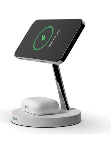 Polhammobile - Polham LED Lighted Ultra Stylish 15W Magsafe Wireless Charging Stand, Charging Stand for Phone and Headphones - Image 1