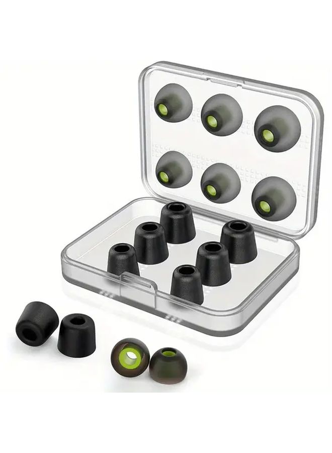 12 Pcs Replacement Memory Foam Earbuds Sleeve Set Color Variant Sizes S M L for In Ear Headphones - Image 1