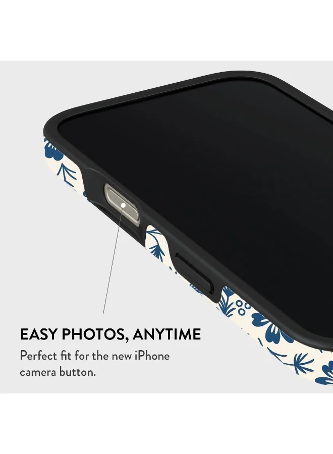 Mobcos iPhone 16 Pro Classic Blossom Mobcos iPhone 16 Pro Classic Blossom Premium Case Compatible with Hybrid Dual-Layer Hard Shell + Silicone Protection - Scratch-Resistant Shockproof Mobile Cover  | Best Price UAE