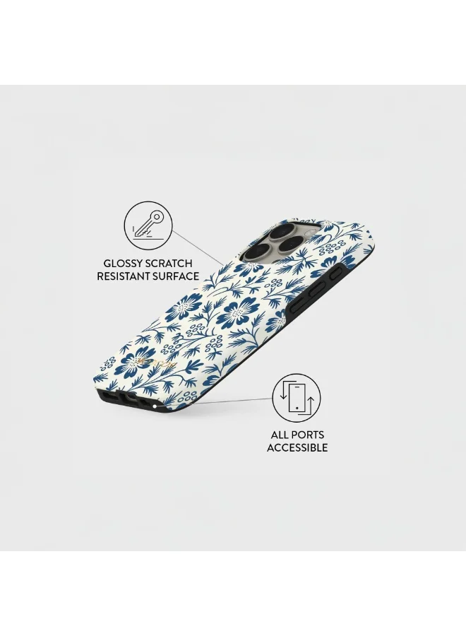 Mobcos iPhone 16 Pro Classic Blossom Mobcos iPhone 16 Pro Classic Blossom Premium Case Compatible with Hybrid Dual-Layer Hard Shell + Silicone Protection - Scratch-Resistant Shockproof Mobile Cover  | Best Price UAE