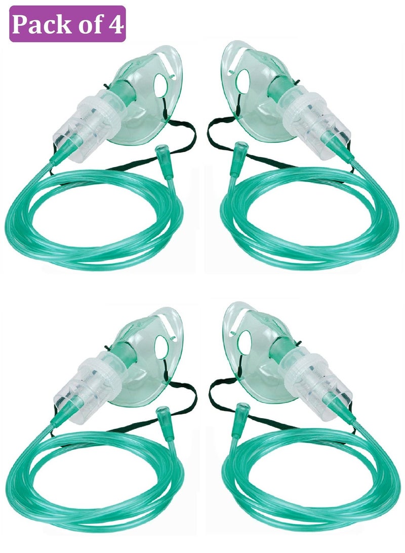 Generic 4 Pack Nebulizer Mask With Neb Kit Chamber And Tubing (Large Size) - Image 1