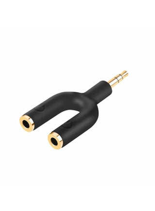 Headphone Splitter Adapter, 3.5mm Male to 2 Port 3.5mm Female Y Jack Splitter Adaptor Compatible with Headset, Earphone, iPhone, iPad, iPod,Tablets, MP3 Players&More, Black - pzsku/ZD35839D5007E729A73DFZ/45/1743380759/1821a7c5-278d-45ca-8faf-cfd556e635ad