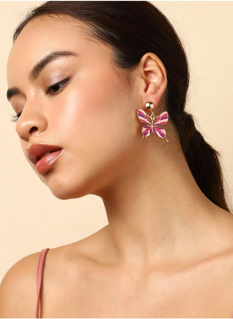 SOHI Butterfly Drop Earrings