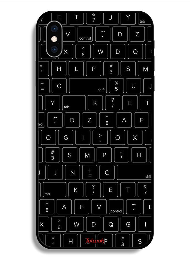 Tolwak Protective Case For Apple iPhone X Random Keyboard Keys Pattern - Image 1