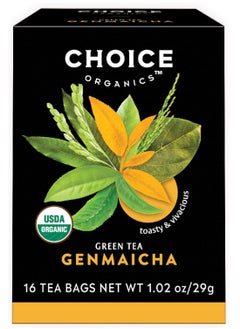 Choice Organic Teas Choice Organic Genmaicha Green Tea, 16 Tea Bags  - Image 1