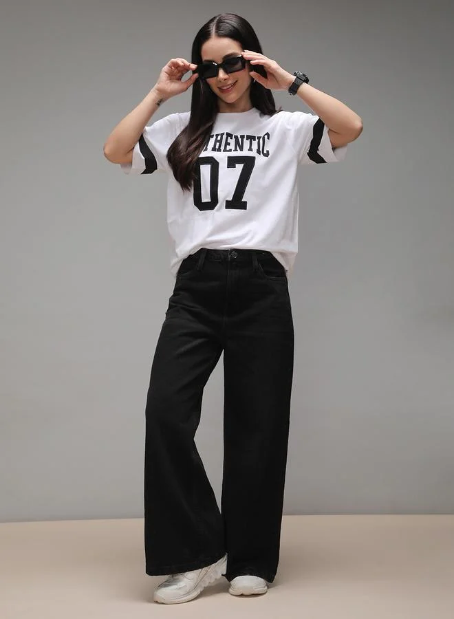 Dillinger Women Oversized Printed T-Shirt