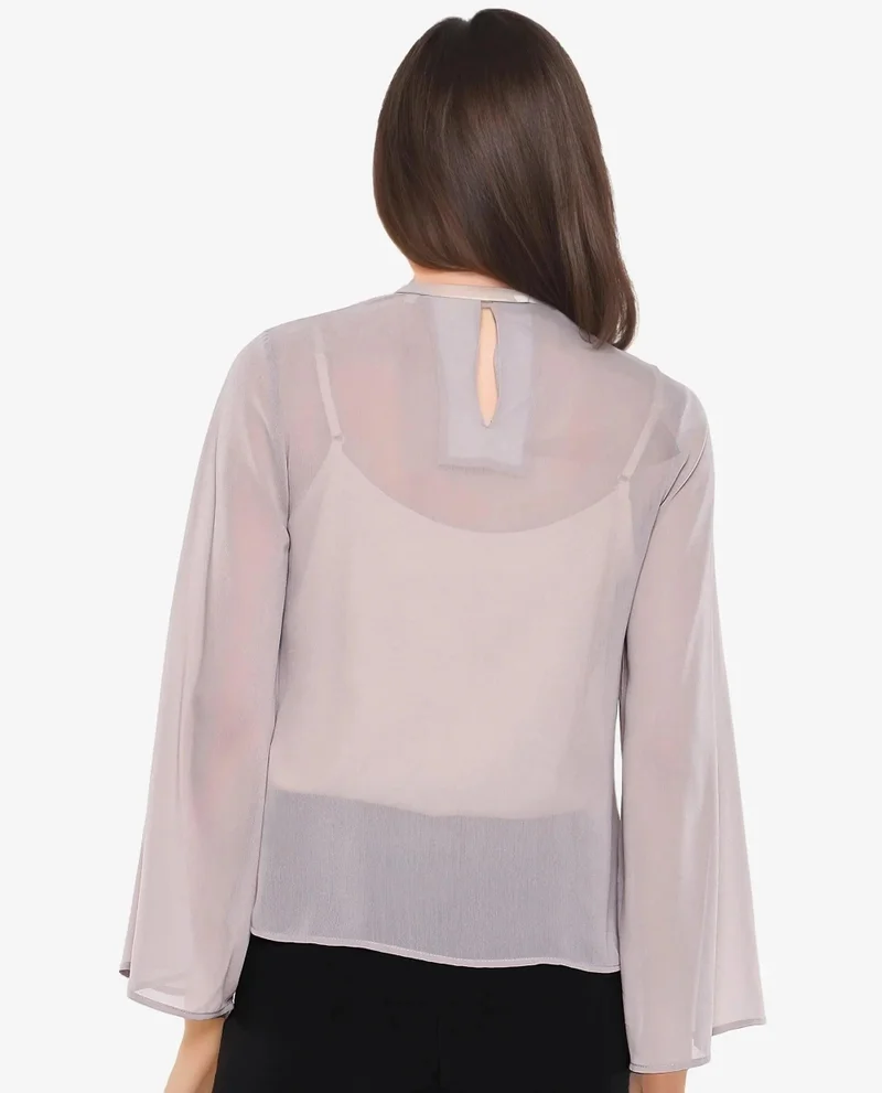 Rareism Women's Bell Sleeves Plain Top