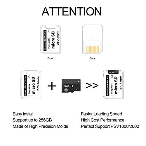 SING F LTD Sd2Vita Pro محول 3.0 متوافق مع Ps Vita 3.60 Henkaku بطاقة الذاكرة Micro Sd Psvita - Image 3
