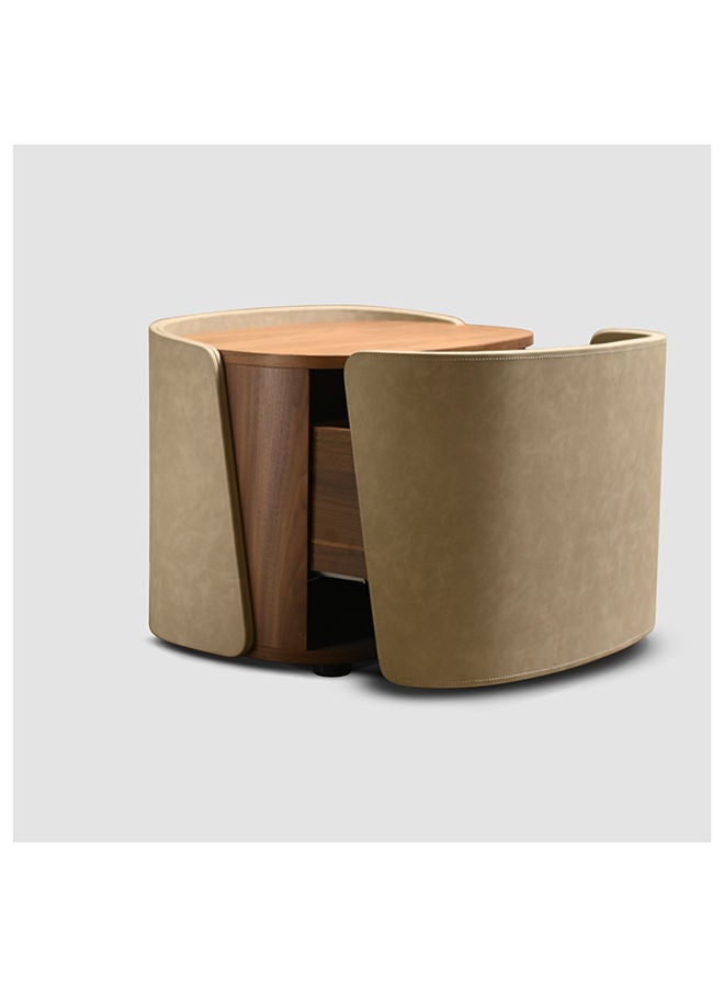 AL HUZAIFA FURNITURE Dora, Bedside Table, Wood Veneer, High Glossy Lacquer Processed By Pu Solution  - Image 2