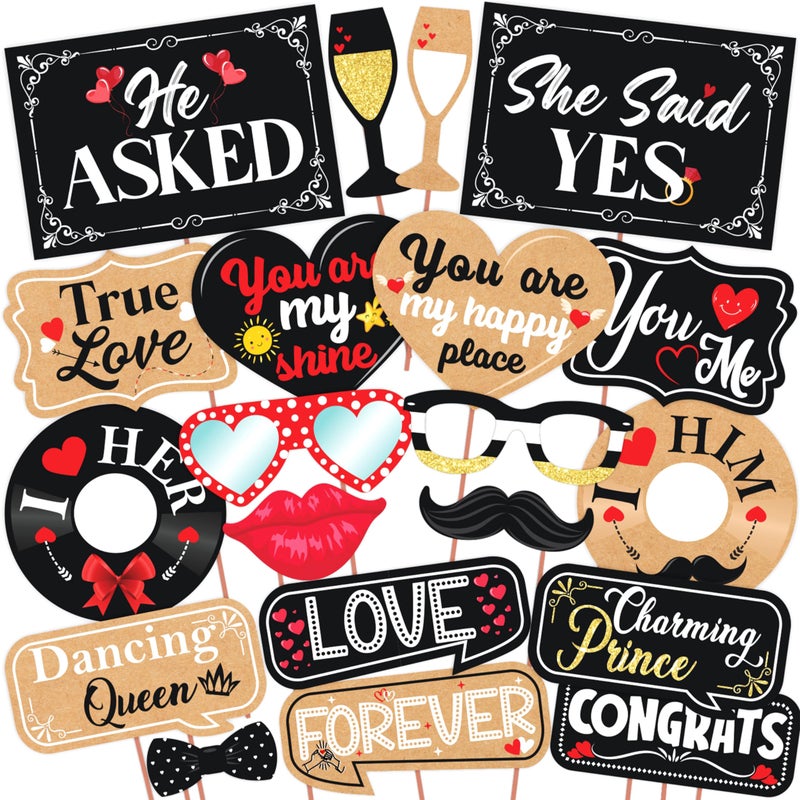 Wobbox Pre Wedding Decoration Items, Pre Wedding Props for Photo Shoot, Pre Wedding Props, Pre Wedding Shoot Props (43 Pcs Combo EI) - Image 5