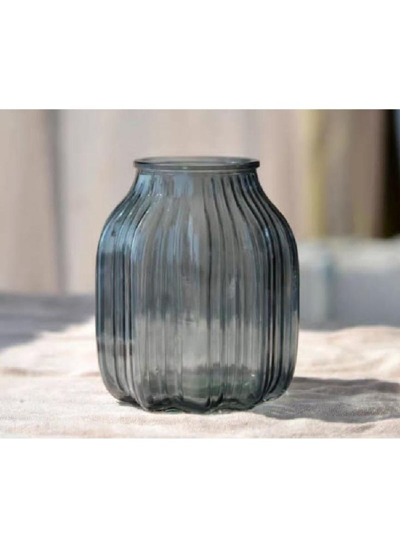 مزهرية زجاجية حديثة FFD مزهرية زجاجية شفافة كريستالية مزهرية للزهور لديكور المنزل والمكتب - Image 2