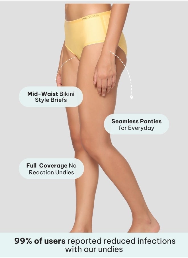 Intimate Queen Lemon Bae Briefs – Seamless Calm, Made with Lemon Peel | Sweat-Wicking & Made for Sensitive Skin  - Image 4