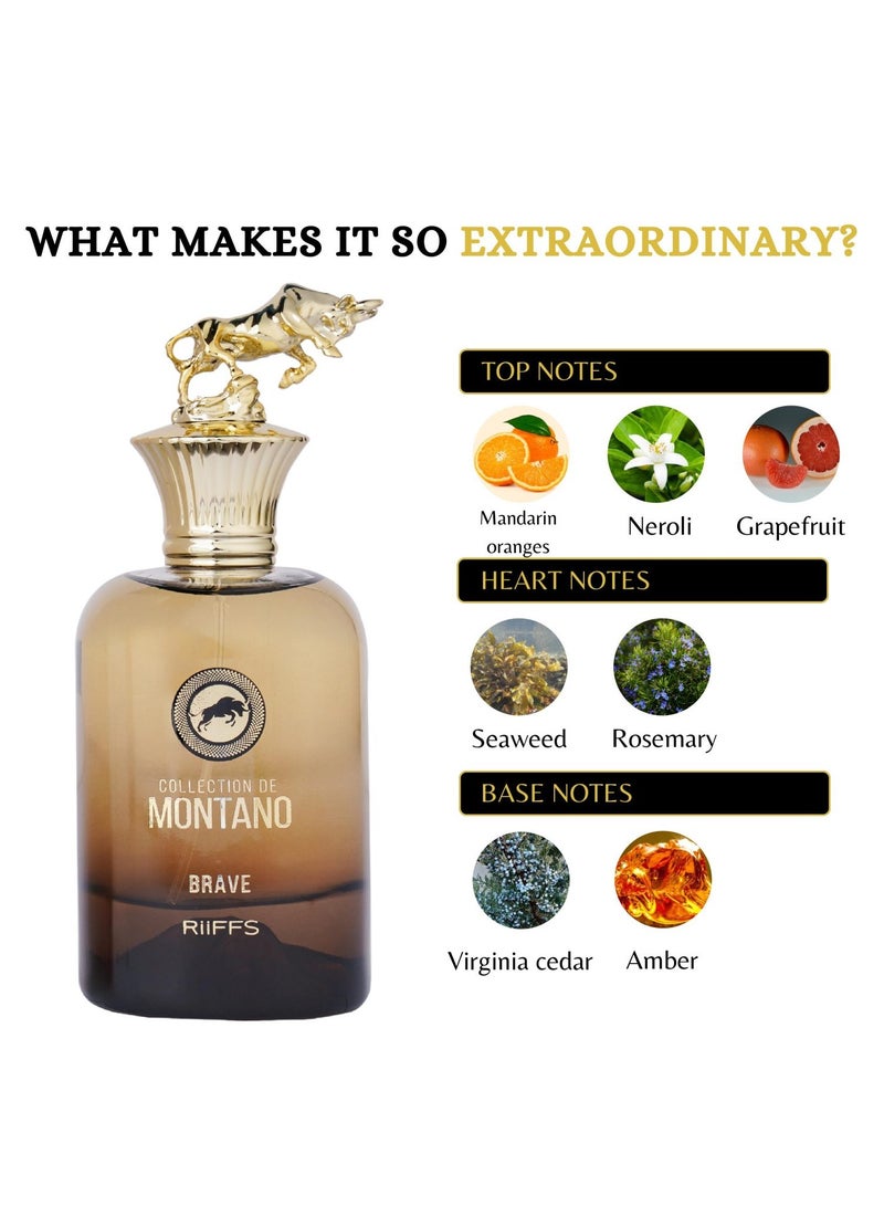 RIIFFS SPRAY COLLECTION DE MONTANO BRAVE FOR MEN EAU DE PARFUM100ML - Image 3