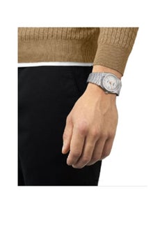 TISSOT Tissot PRX Men's Swiss Quartz Watch 40mm-White/Orange  - Image 4