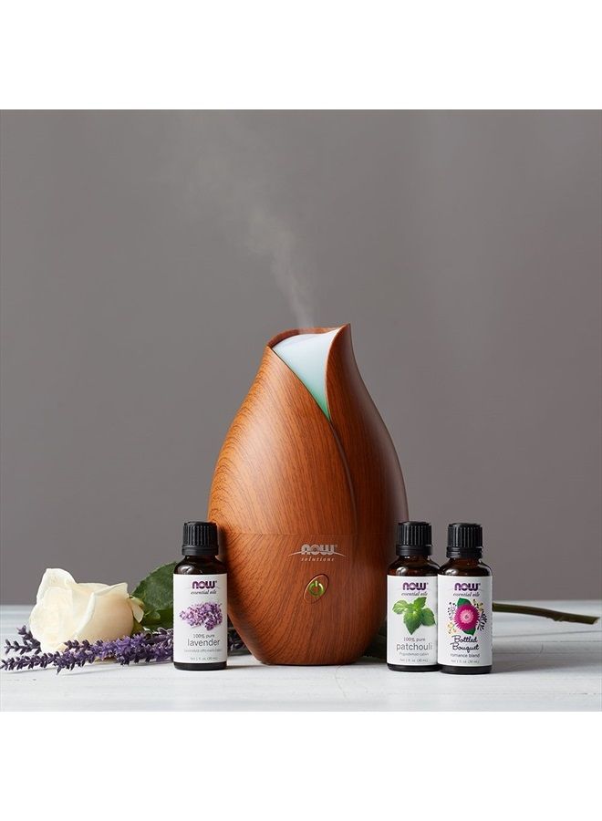 now Essential Oils, Ultrasonic Faux Wood Aromatherapy Oil Diffuser, Contemporary Design, Extremely Quiet Heat Free, Color Changing LED Diffuser - Image 5