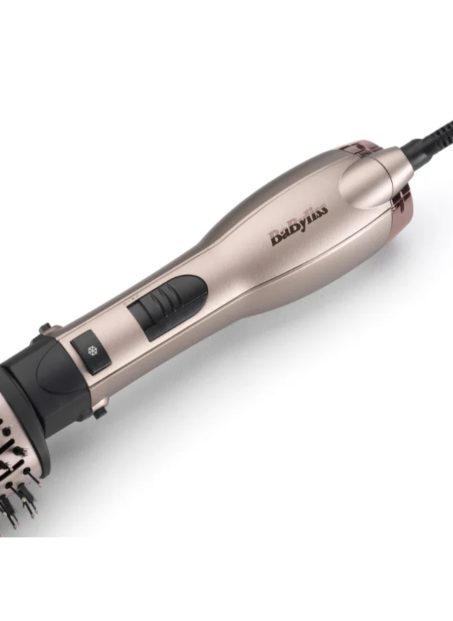 babyliss BaByliss Smooth Volume 1000 Airbrush | 1000W Drying Power | Ionic To Fight Frizz | 3 Heat Settings | Style While You Dry | Large Oval Ceramic Barrel For Smoothing | AS90PSDE