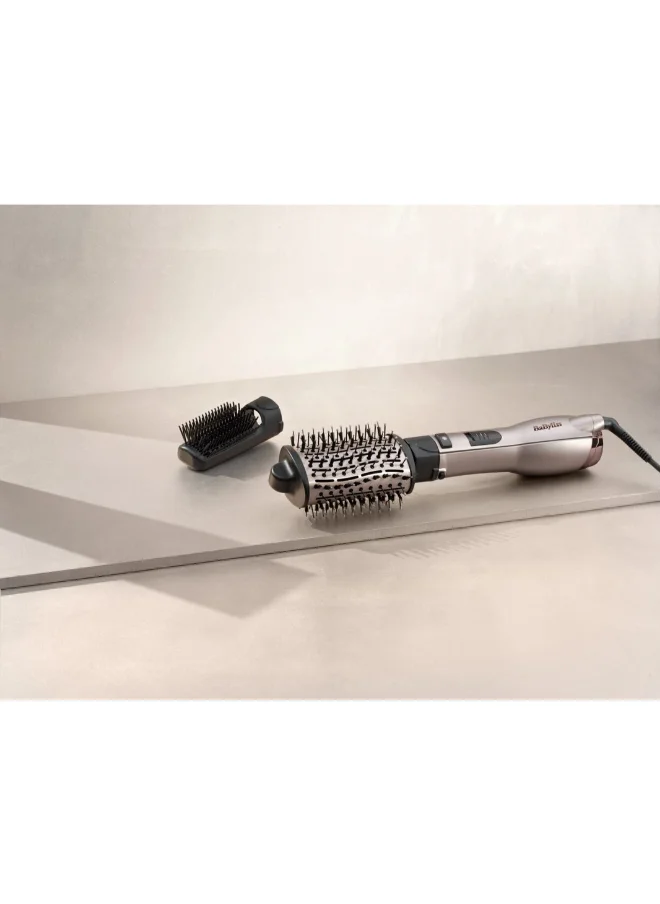 babyliss BaByliss Smooth Volume 1000 Airbrush | 1000W Drying Power | Ionic To Fight Frizz | 3 Heat Settings | Style While You Dry | Large Oval Ceramic Barrel For Smoothing | AS90PSDE
