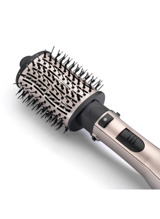 babyliss BaByliss Smooth Volume 1000 Airbrush | 1000W Drying Power | Ionic To Fight Frizz | 3 Heat Settings | Style While You Dry | Large Oval Ceramic Barrel For Smoothing | AS90PSDE
