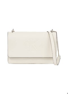 Calvin Klein Jeans Women's Convertible Shoulder Bag, Cream - faux leather  - Image 1