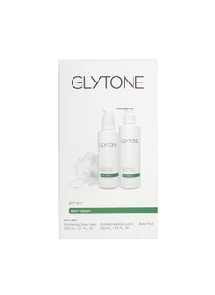 Glytone KP Kit for Keratosis Pilaris - Exfoliating Body Wash, Lotion, Shower Pouf - Smooth Rough & Bumpy Chicken Skin - Fragrance-Free, Routine Kit