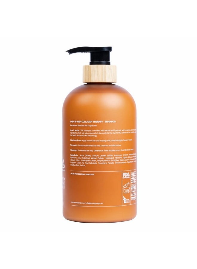 Beauty Garage Shea 18-Mea Collagen Therapy Shampoo 750Ml  - Image 2