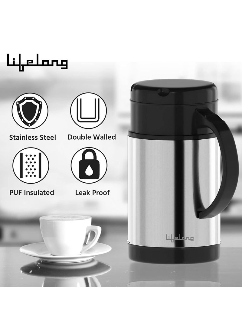 Lifelong - Lifelong 650 ml Insulated Hot & Cold Stainless-Steel Flask| 100% Leak Proof | BPA Free | Easy to Carry | Ideal for Water, Tea, Coffee, Juice (LLNEK650) - Image 1