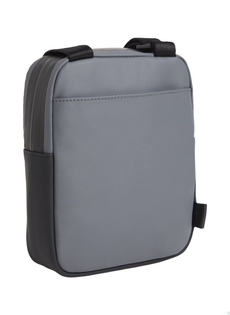 CALVIN KLEIN Men's Small Convertible Reporter Bag - Polyester, Gray  - Image 2