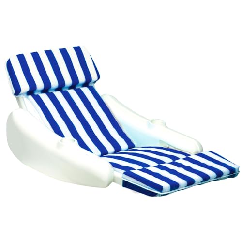 SWIMLINE ORIGINAL 10010M Sunchaser Padded Luxury Lounge Chair Pool Float Molded Frame Pontoon Design Pool Floats Adult Pool Lounger Pool Accessories Pool Chairs and Lounges For In Pool - Image 1
