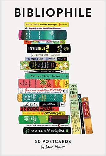 Chronicle Books Bibliophile 50 Postcards Literary Postcards Stationery Gift for Book Lovers - Image 1