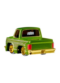 MGA Entertainment CarTuned 3 Pack Series 1 Cruizn Da BLVD & Drip'd 1957 Chevy Bel Air Kandy Light Blue Lowrider, 1987 Chevy C10 Truck Kandy Green Lowrider, 1953 Chevy Pickup Kandy Dark Blue Lowrider, Diecast, Ages 6+  - Image 4