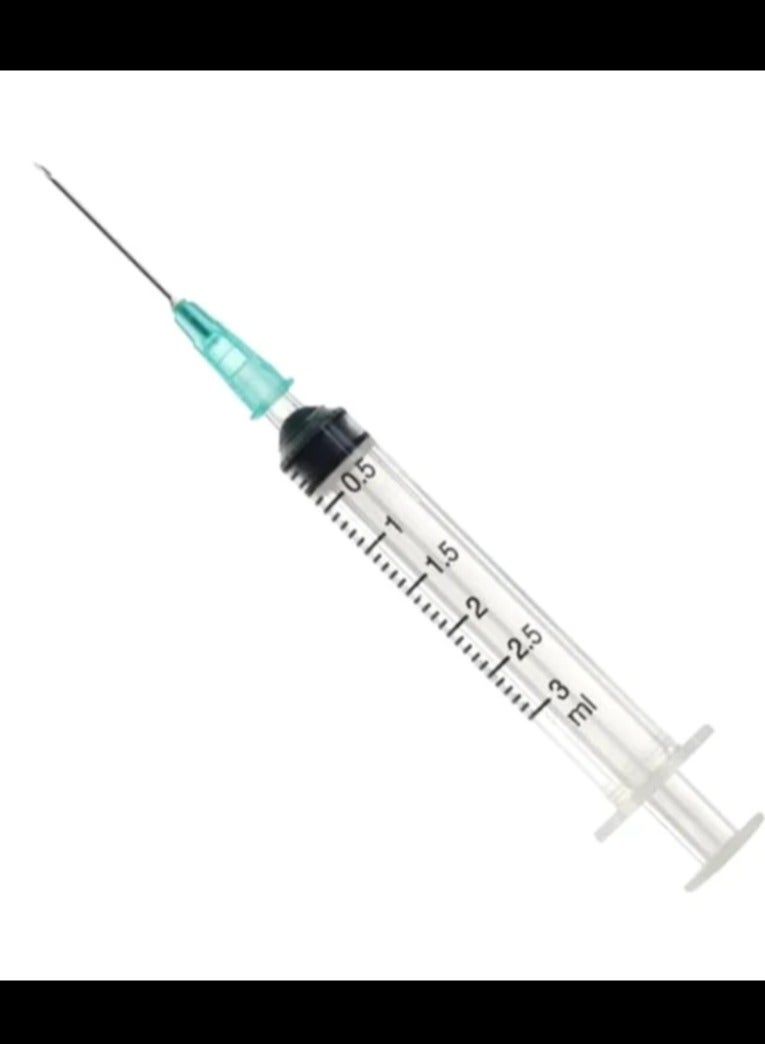 Generic 3 cm medical syringe 