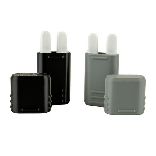 matterform 510 Cartridge Travel Case | Protective, Vertical Storage Box for 510 Thread Cartridges | Compact, Durable, Portable Design | Gray & Black Color (2 Pack, Holds 4 Cartridges Total) - Image 1