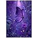 Ulord Great Jigsaw Puzzles for Adults 300 Pieces Purple Enchanted Forest Butterfly Puzzles for Adults Toys Gift Family Decoration Kids Puzzle - Image 2